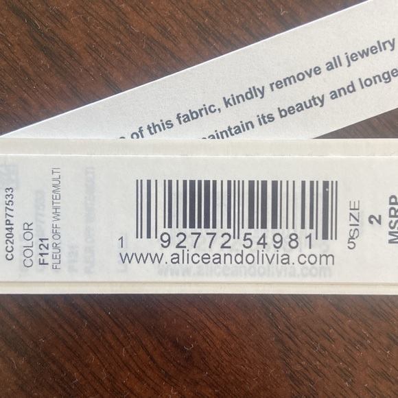 Alice + Olivia Multicolor‎ Floral Mini Dress Size 2 - Picture 9 of 9